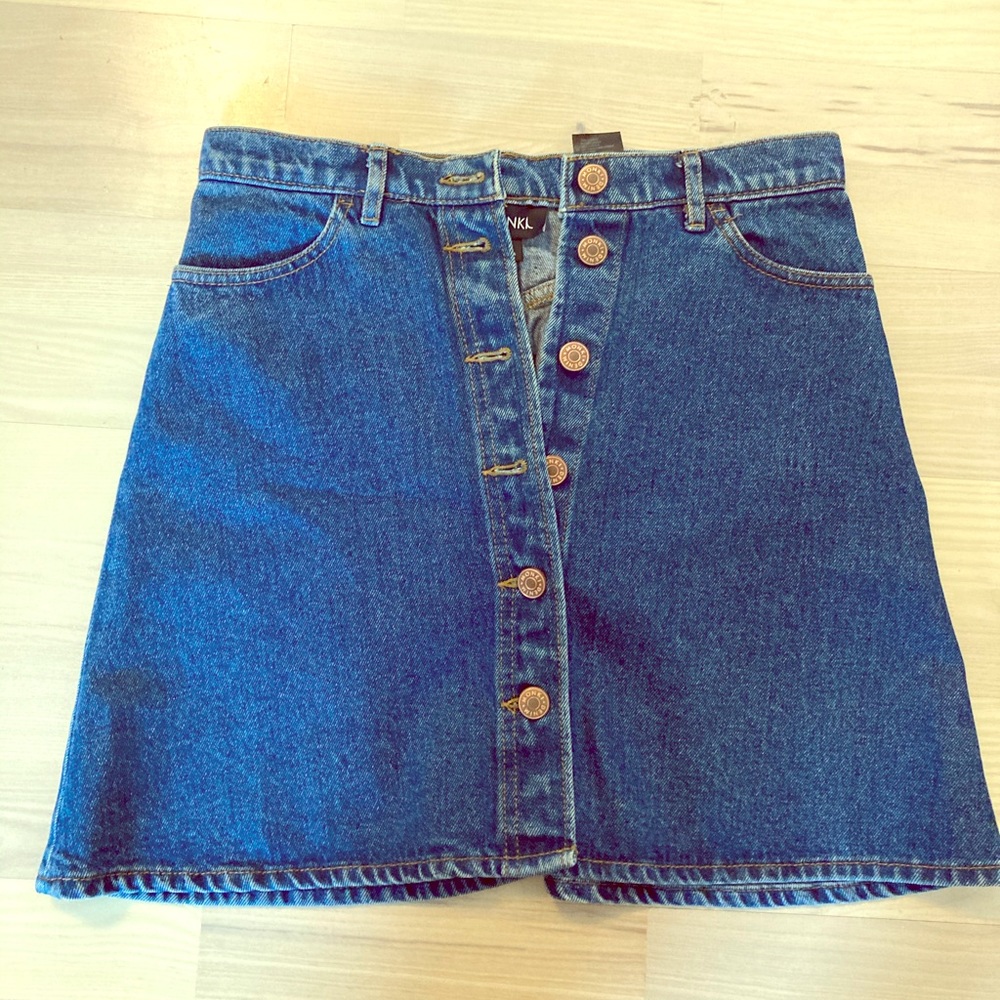 Monki Jean mini skirt size S